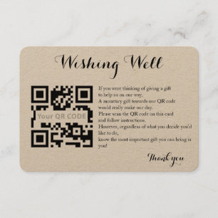 Carte d'enceinte de puits avec code QR