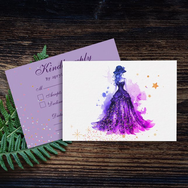 Carte d'enceinte violette gothique Glam Quince (Créateur téléchargé)
