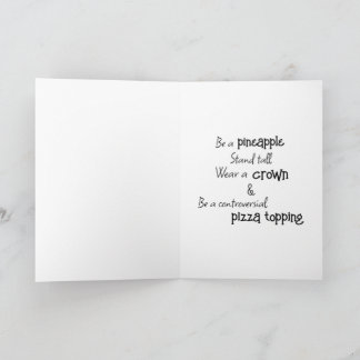 Carte d'encouragement à l'ananas