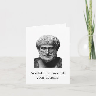 Carte d'encouragement Aristote