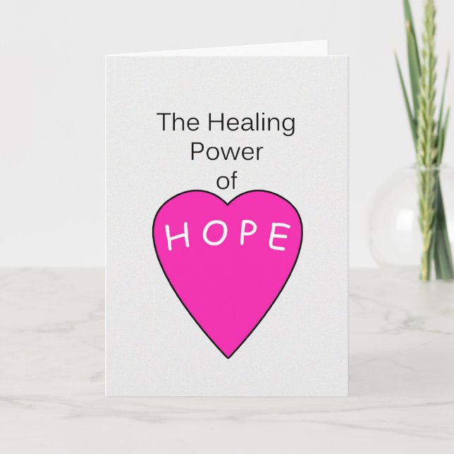 Carte d'encouragement au cancer pour la guérison d (Devant)