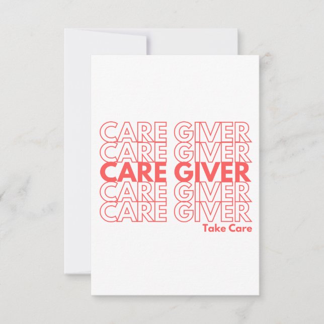 Carte d'encouragement aux aidants naturels (vide) (Devant)