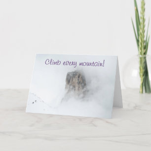 Carte d'encouragement avec alpinistes