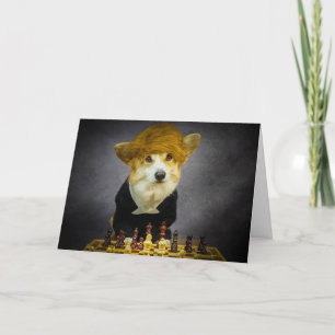 Carte d'encouragement Corgi