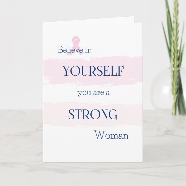Carte d'encouragement de cancer du sein (Devant)