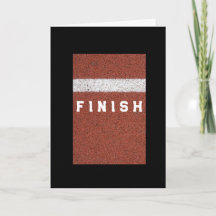 Carte d'encouragement de la ligne de finition Chem