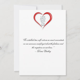 Carte d'encouragement de narcissisme