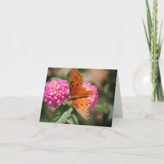 Carte d'encouragement de papillon