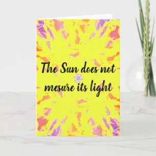 Carte d'encouragement et carte d'inspiration