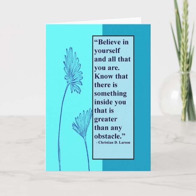 Carte d'encouragement / Motivation (Devant)