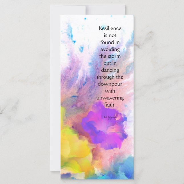 Carte d'encouragement pour elle (Devant)