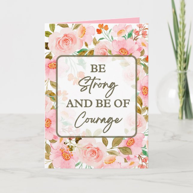 Carte d'encouragement pour les moments difficiles, (Devant)