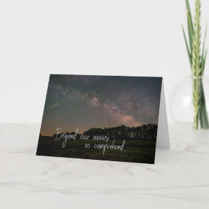 Carte d'encouragement religieux Voie Lactée
