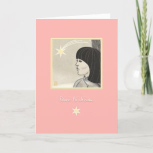 Carte d'encouragement Star Girl Dare to Dream 1