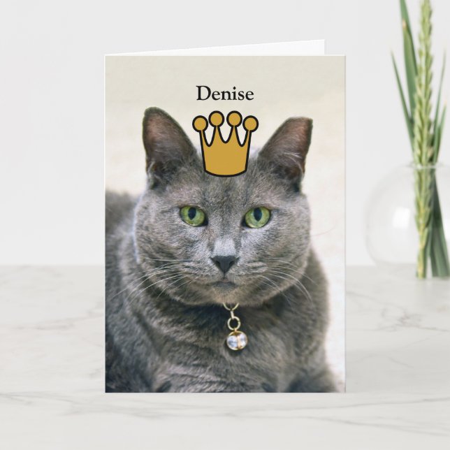 Carte Denise, Joyeux Anniversaire De La Reine (Devant)