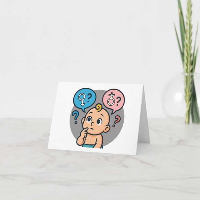 Carte d'enquête sur le nom du baby shower (Devant)