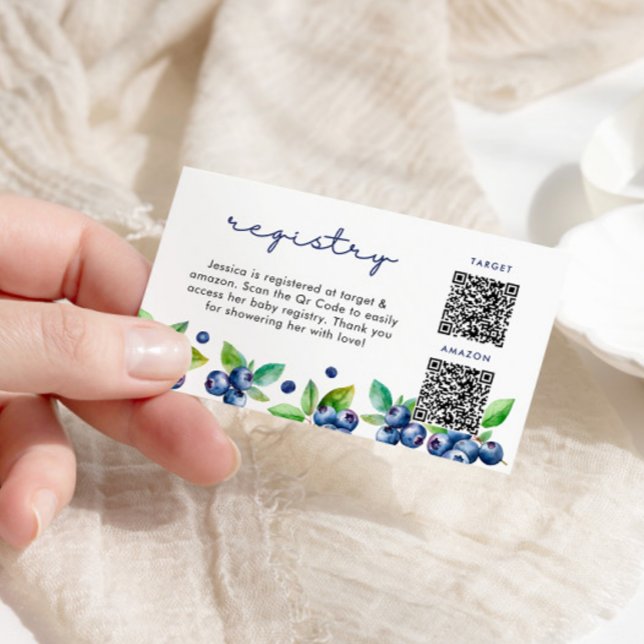 Carte d'enregistrement de Baby shower Berry Sweet (Créateur téléchargé)