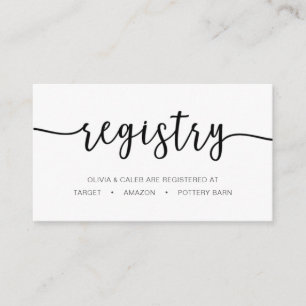 Carte d'enregistrement de calligraphie