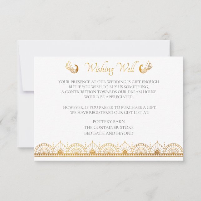 Carte d'enregistrement des Mariages de Motifs d'or (Devant)