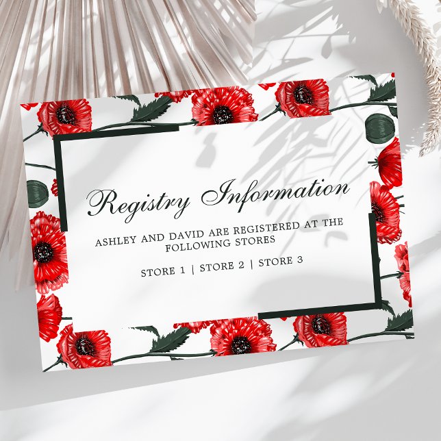 Carte d'enregistrement des Mariages floraux Fleurs (Créateur téléchargé)