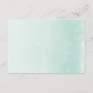 CARTE D'ENREGISTREMENT : : menthe de pastel