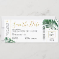 Carte d'enregistrement Tropical Green Feuilles Boa