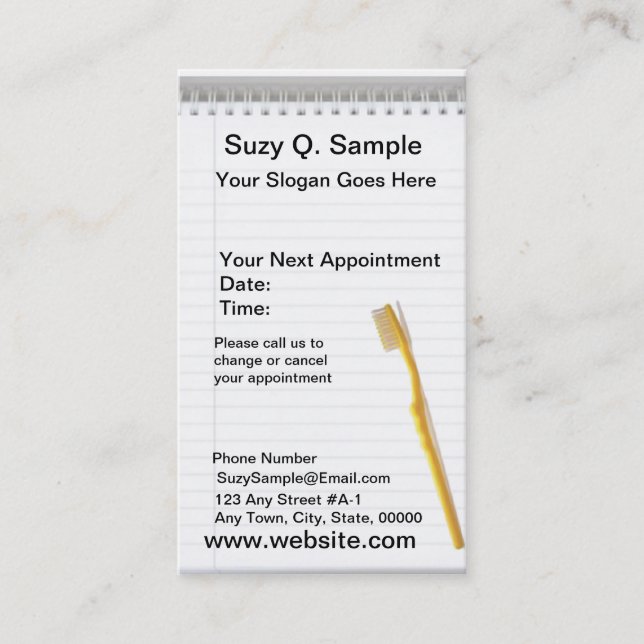 Carte dentiste (Devant)