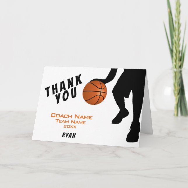 Carte d'entraîneur de Merci de basket moderne (Devant)