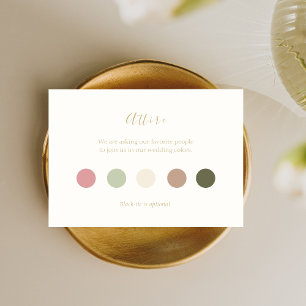 Carte d'entrée élégante et chic Pastels