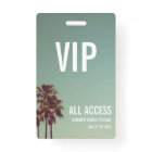 Carte d'entrée VIP All Access Festival Pass Badge 