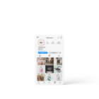 Carte d'entreprise blanche Instagram Carte de visi