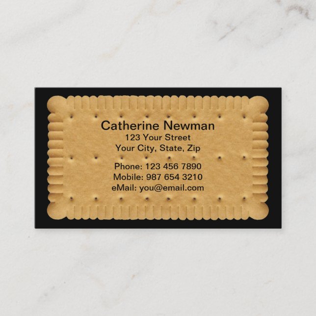 Carte d'entreprise Cookie (Devant)