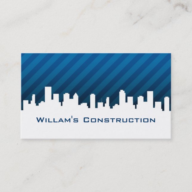 Carte d'entreprise de construction (Devant)