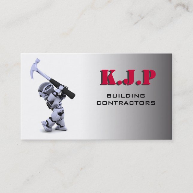 Carte d'entreprise de construction (Devant)