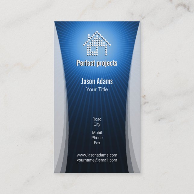 Carte d'entreprise de construction (Devant)