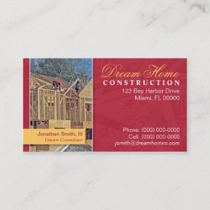 Carte d'entreprise de construction