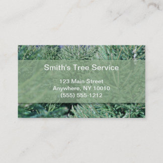 Carte d'entreprise de services d'arbre
