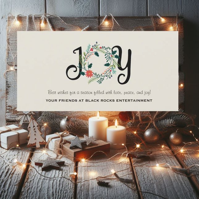 Carte d'entreprise Laurel Wreath Joy (Créateur téléchargé)