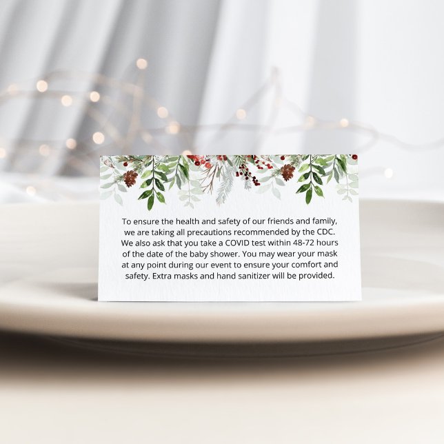 Carte d'enveloppe à feuillage persistant Christmas (Créateur téléchargé)