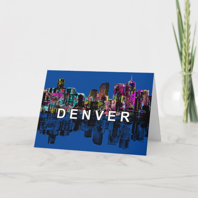Carte Denver, Colorado, graffiti (Devant)