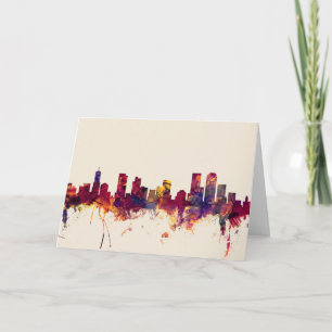 Carte Denver Colorado Skyline