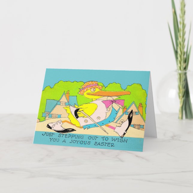 Carte départ pour Pâques (Devant)