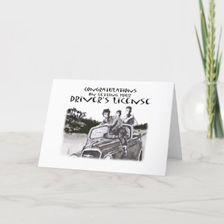 Carte dépassement de l'examen de conduite, félicitations