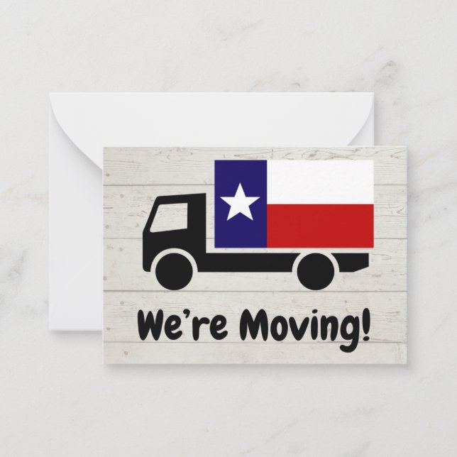 Carte Déplacement vers le Texas (Devant)