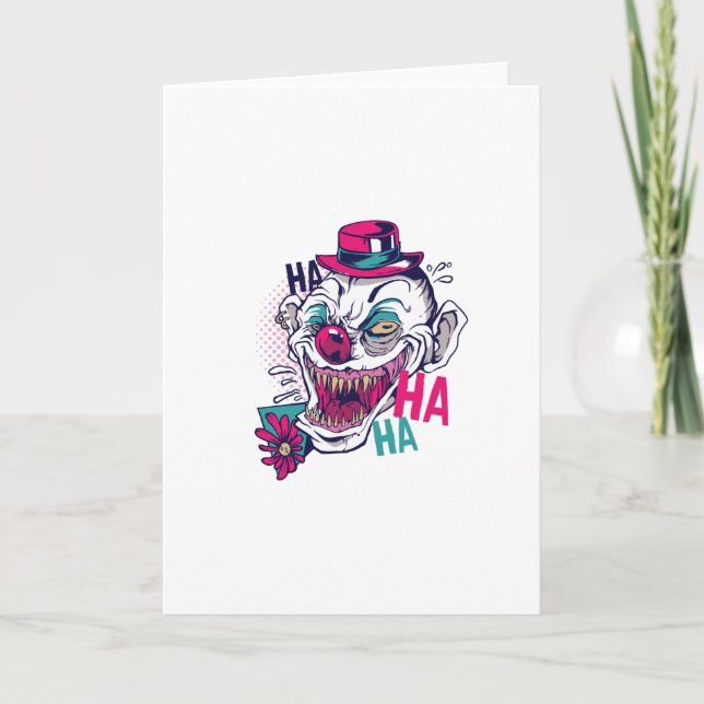 Carte Déplaisant Clown Laugh (Devant)
