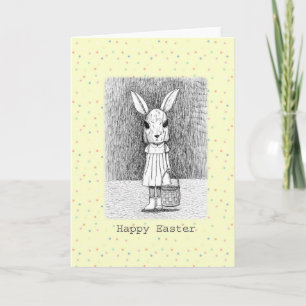 Carte Déplaisant lapin de Pâques Bizarre sombre Art Adul