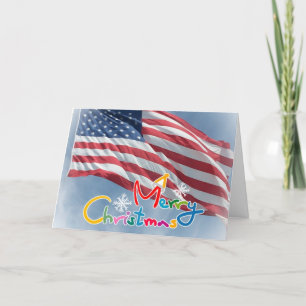 Carte déployée de vacances de Joyeux Noël