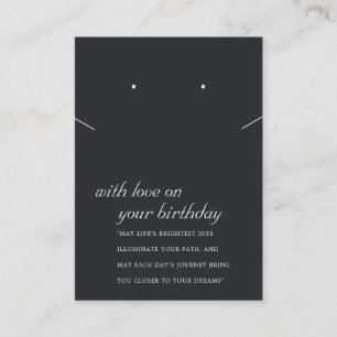CARTE D'ÉQUIPEMENT DE CADEAU D'ANNIVERSAIRE NOIR E