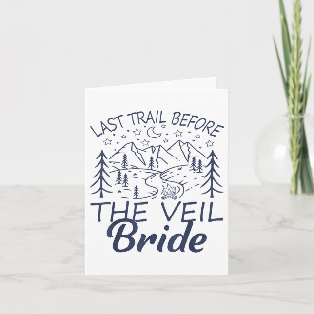 Carte Dernier Sentier Avant Le Camping Veil Bride Bachel (Devant)