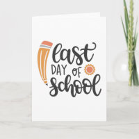 Dernière journée d'école